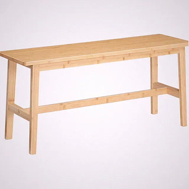 Bambus Sitzbank für Esszimmer, Vintage-Stil, 100 x 30 x 45,5 cm, Holzfarbe