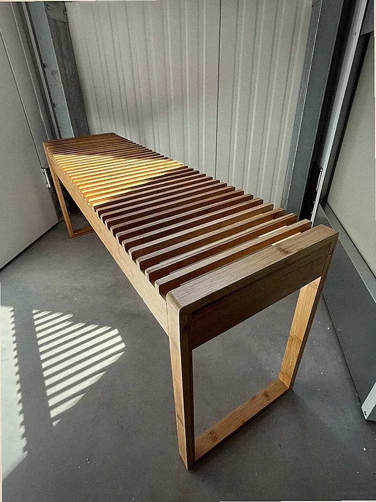 Bambusbank Sitzbank | Badezimmerbank Holzbank | B-Ware | 47 cm x 120 cm x 33 cm