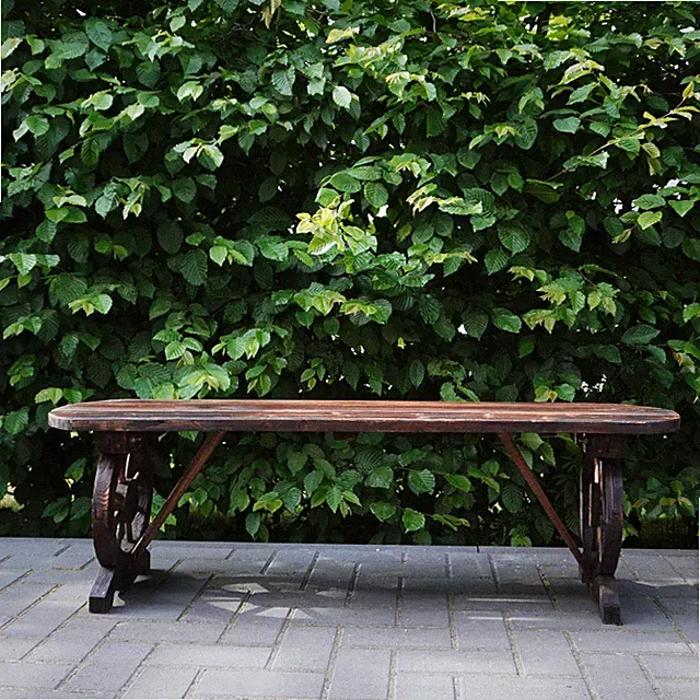 Bank Holz Sitzbank Garten Home massiv Holz