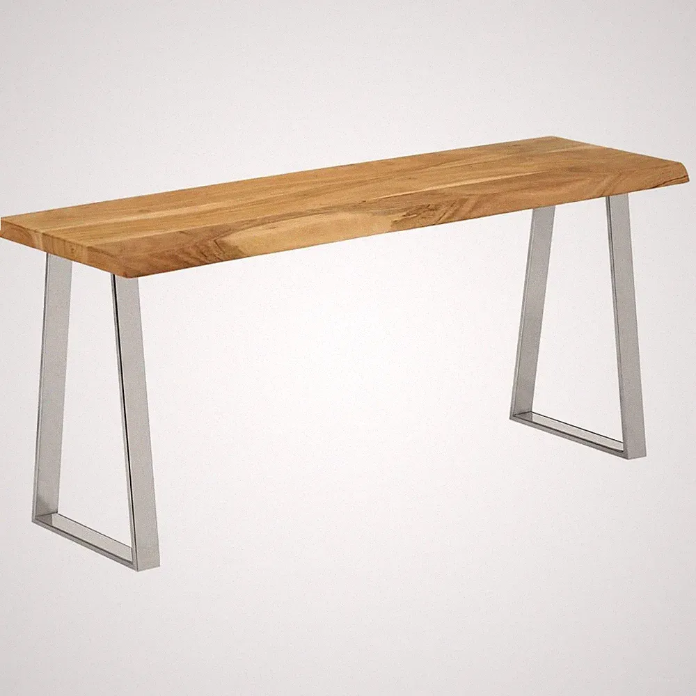 Bank Sitzbank Esszimmerbank Flurbank Baumkante 105cm Massivholz Akazie vidaXL