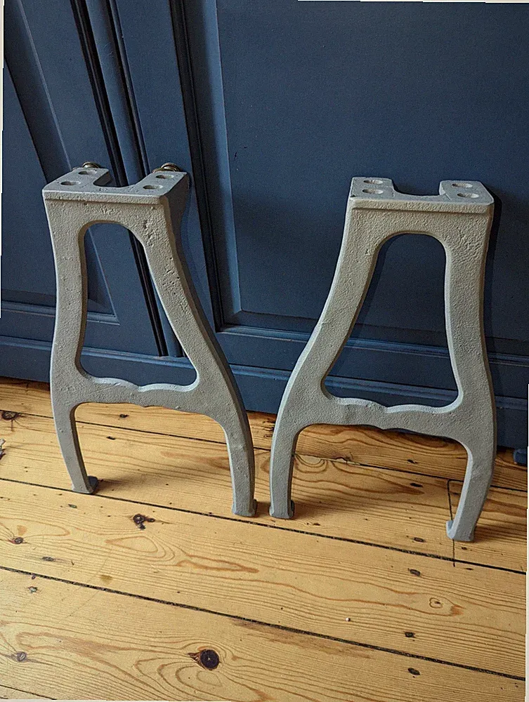 Bankbeine Vintage Industrial Style Gusseisen 4 Stück (2 Sets)