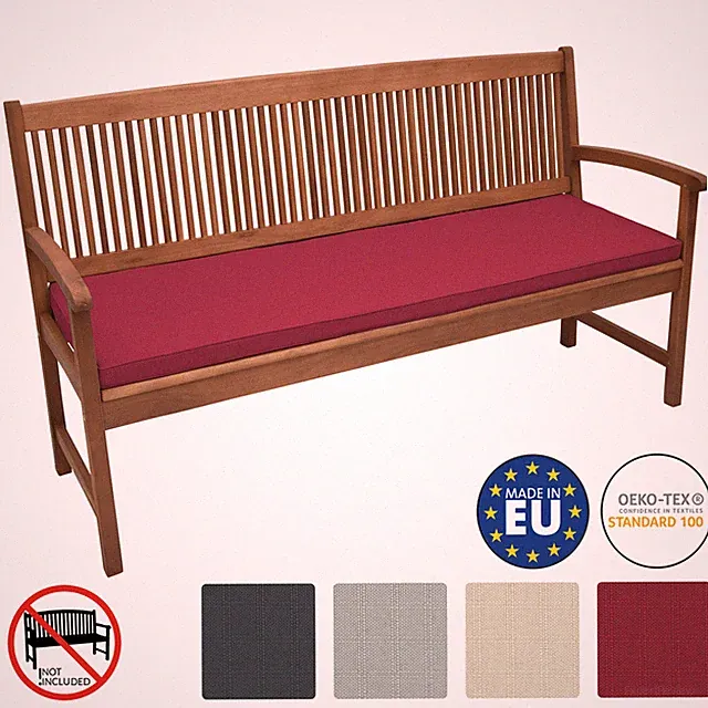 Bankpolster Bankauflage Sitzkissen Gartenbank-Auflage Sitzpolster Polsterauflage