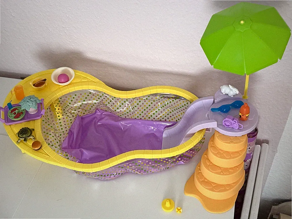 Barbie Beach Glam Pool Swim Schwimmen Möbel Furniture Playset 2000er