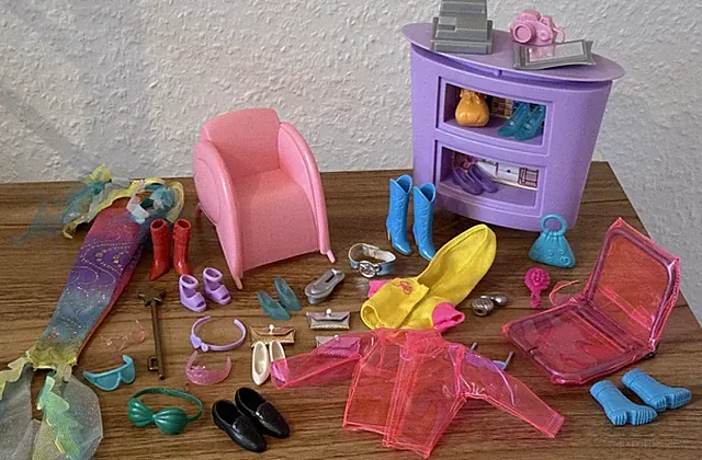 Barbie Shoe Store Schuhladen Möbel Furniture Fashion Kleidung Zubehör Playset