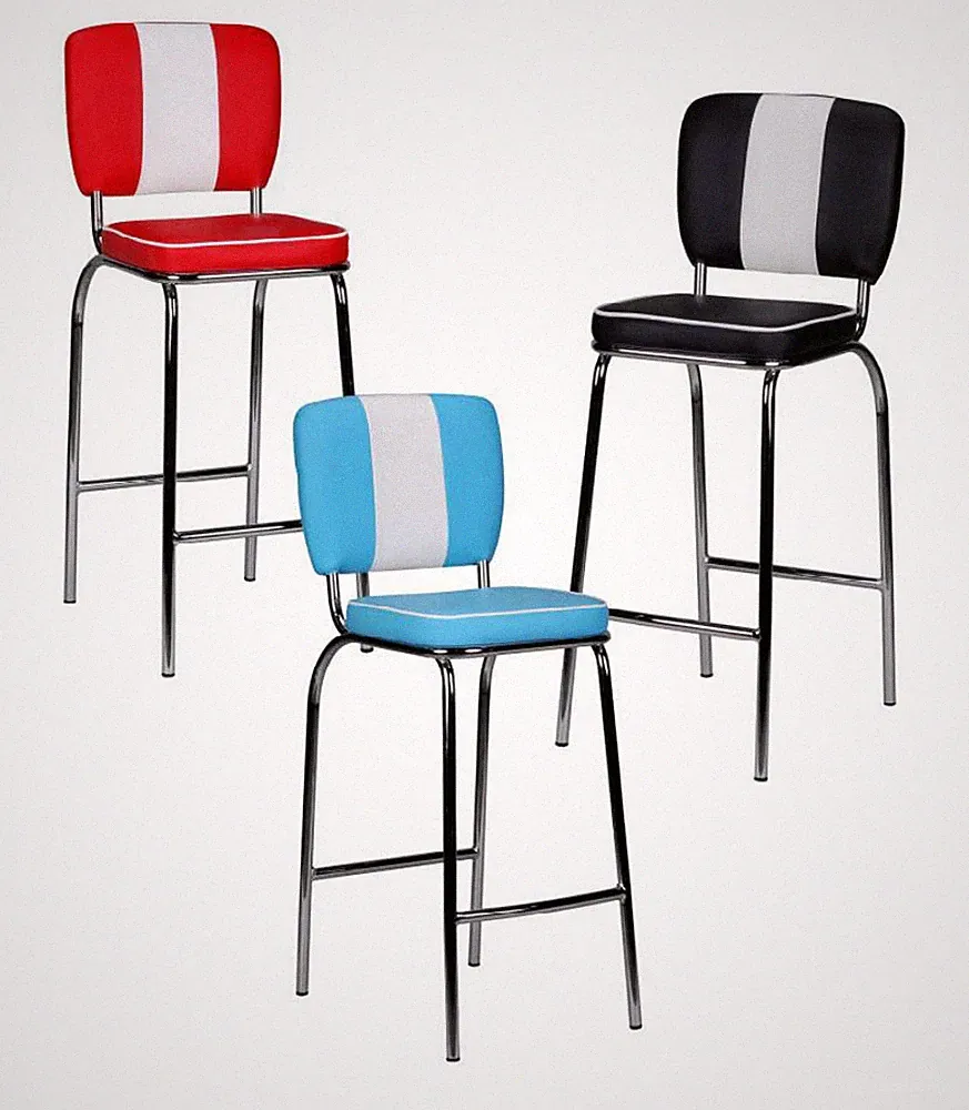 Barhocker American Diner Barstuhl 50er Jahre Retro Stuhl US Style Tresenstuhl