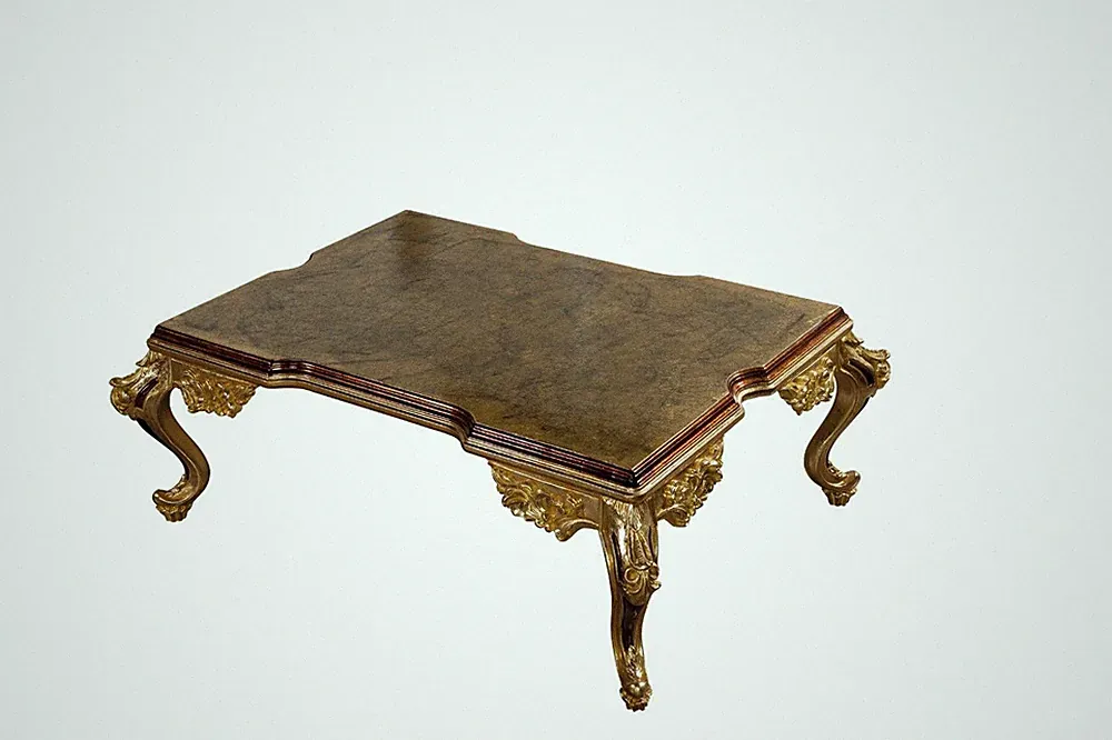 Barock Couchtisch Holz Tische Möbel Einrichtung Wohnzimmer Klassisch