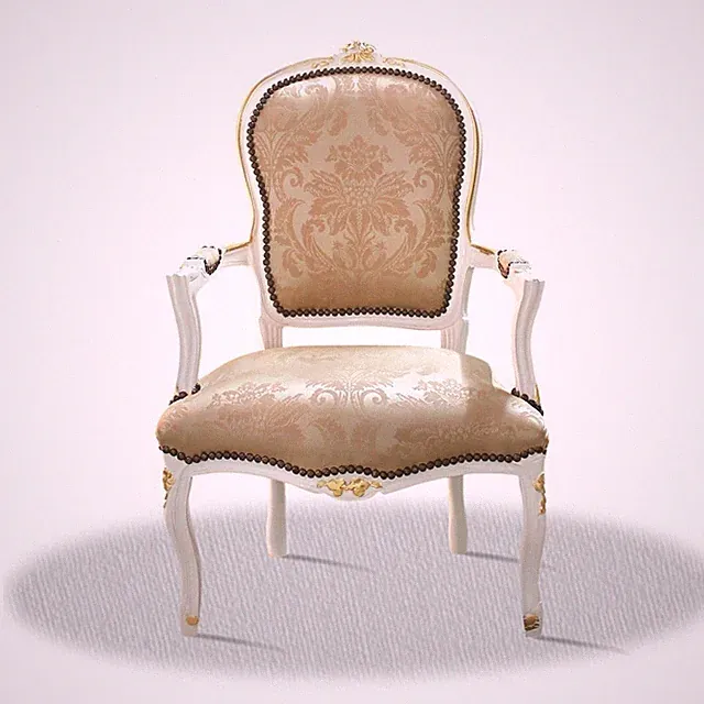Barock Stuhl gold beige Muster elegant königlich edel klassisches design repro