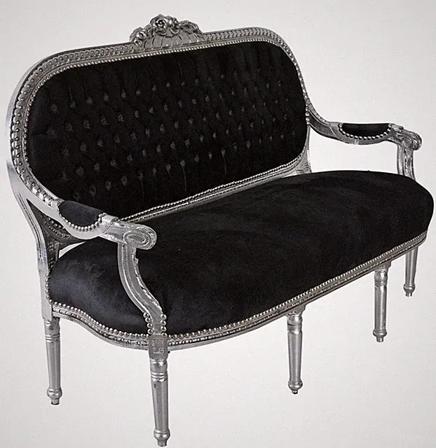 Barocke Sitzbank „Madame Pompadour“ | Rokoko Sofa 163 cm