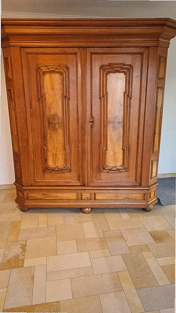 Barockmöbel Kleiderschrank Schrank Biedermeier Antiquitäten Wäscheschrank Antik