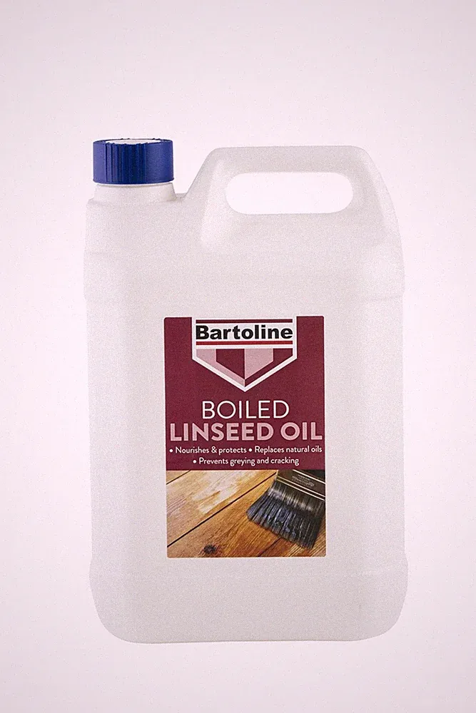 Bartoline gekochtes Leinöl hochraffiniertes Holz Gartenmöbel Behandlung 5L