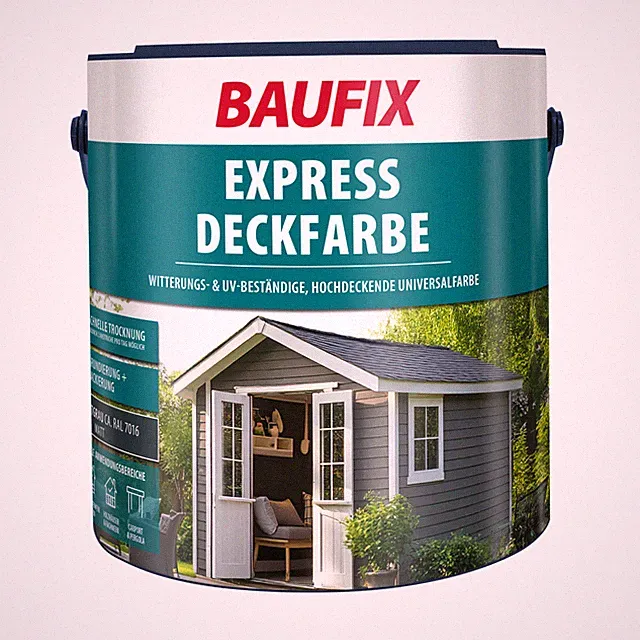 BAUFIX Express Deckfarbe matt, 2.5 Liter, Wetterschutzfarbe