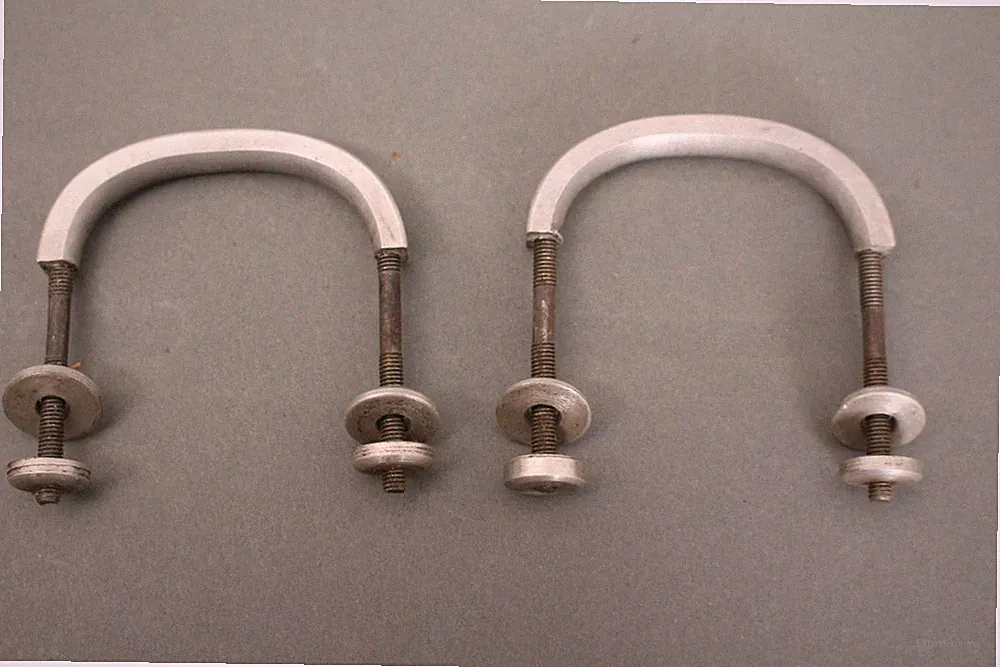 Bauhaus Griff Schrankgriff Schrank Schublade Möbelgriff Kommode Metall 1 Paar