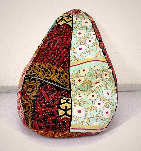 Baumwolle Floral Kantha Hippie Bohemian Home Decor Ottoman Pouf Sitzsack