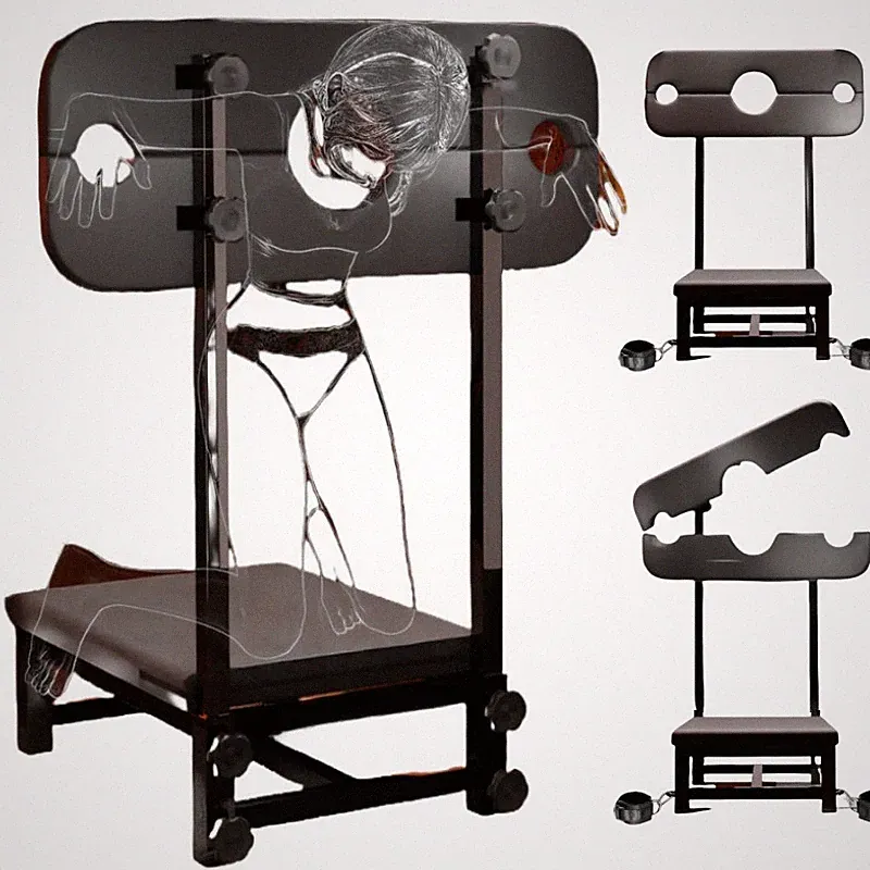 BDSM Möbel Sklaven Stuhl Sexmöbel fetisch SM Fesseln Torture Rack Tragbare Bank
