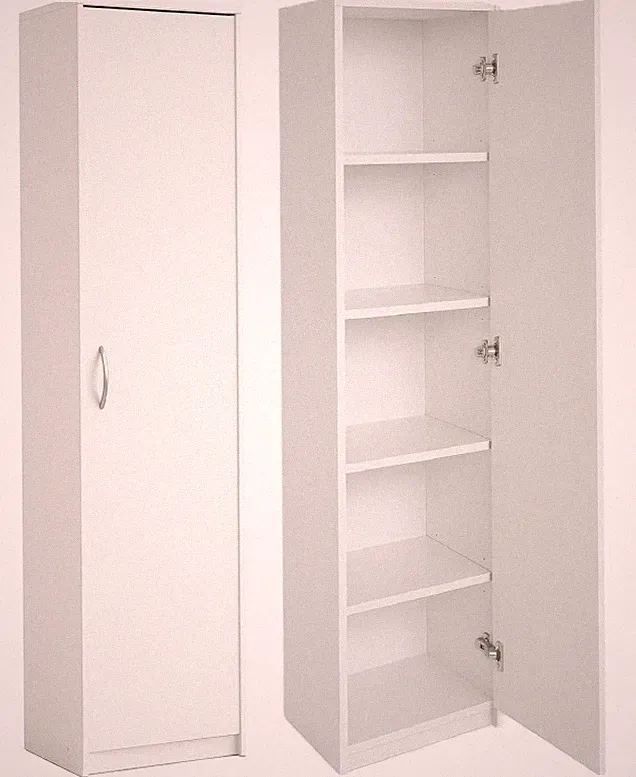 BDW, Kleiderschrank Schrank mit 5 Einlegeböden, Garderobenschrank, Schlafzimmer