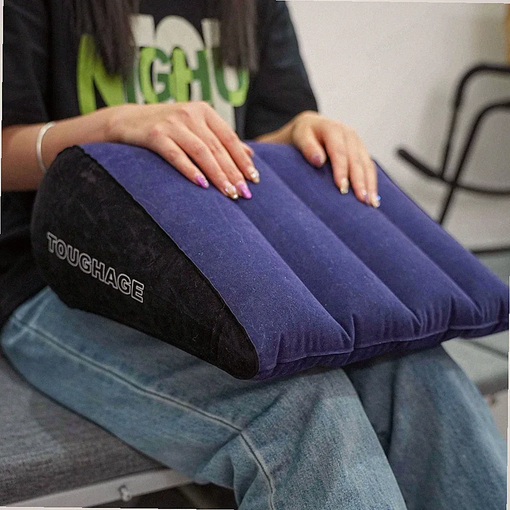 Beinstütze Weiches Kissen Aufblasbare Rückenlehne Möbel Tragbar Camping Pillow