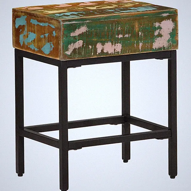 Beistelltisch 40x30x51 cm Altholz Massiv