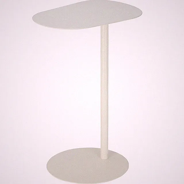 Beistelltisch Ablagetisch Couchtisch Kaffeetisch Oval Metall weiß 35x25x53 cm