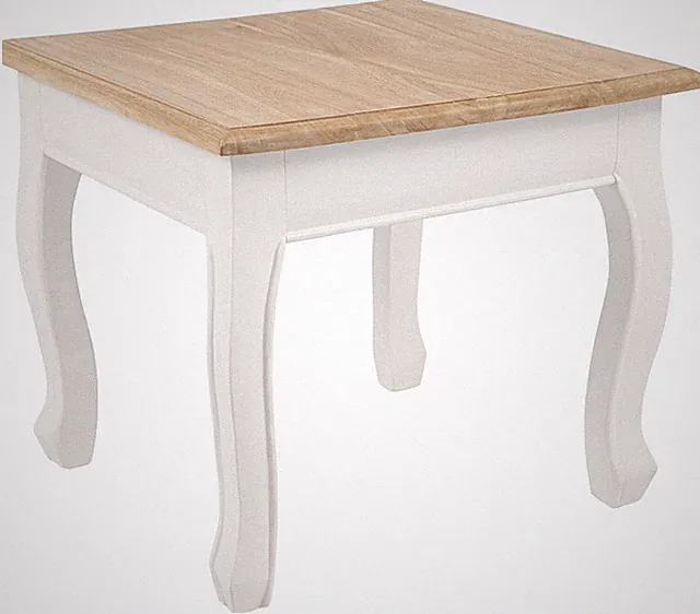 Beistelltisch Alma 50 x 50 cm quadratisch Sofatisch in Landhausstil Shabby Chic
