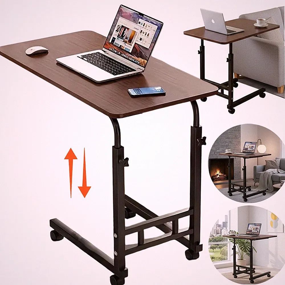 Beistelltisch C-Form Couchtisch Laptoptisch Sofatisch Kaffeetisch Tisch für Bett