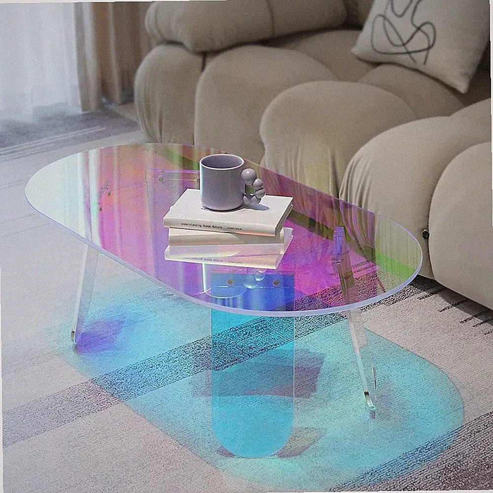 Beistelltisch Couchtisch Sofatisch Bunt Kaffeetisch Acryl Wohnzimmertisch modern