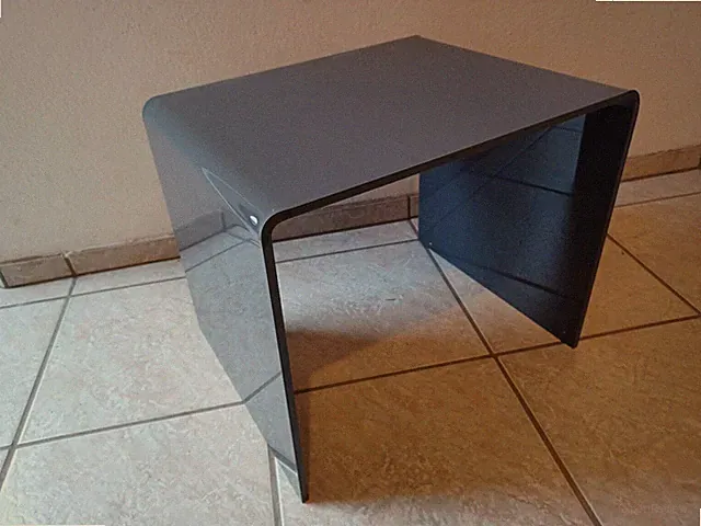 Beistelltisch - Großer Tisch aus Satztisch - Acrylglas dunkelgrau Hochglanz