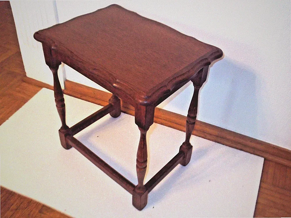 Beistelltisch Holz Tischchen Vintage Blumenhocker Blumen Tisch Landhaus Stil