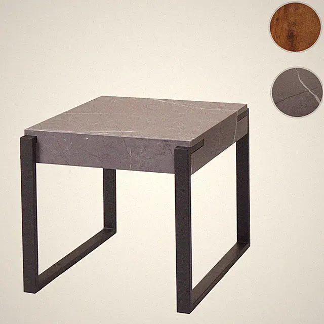 Beistelltisch HWC-L53, Kaffeetisch Loungetisch Couchtisch, Metall 51x50x54cm