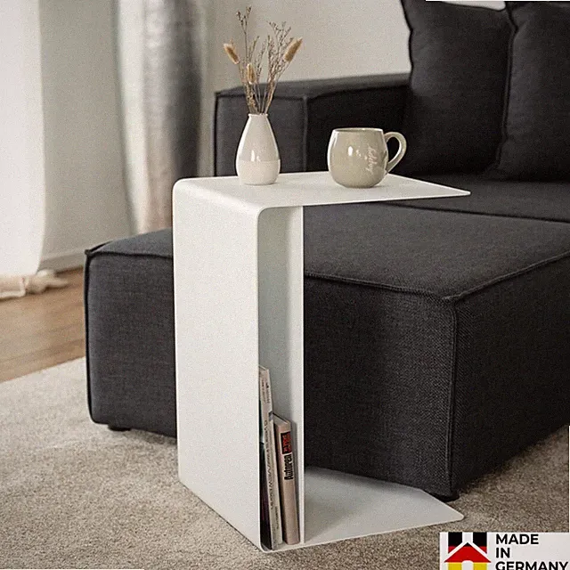 Beistelltisch Metall pulverbeschichtet Couchtisch Wohnzimmertisch