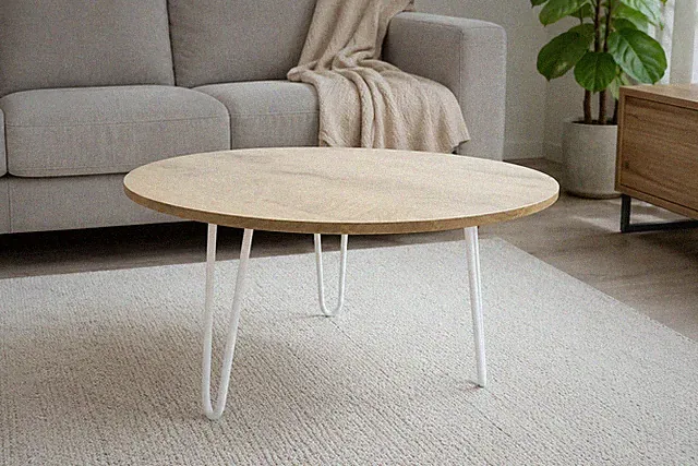 Beistelltisch MINA Ø 50 cm Couch-Tisch Modern Skandinavisch Hairpin UVP 99.- NEU