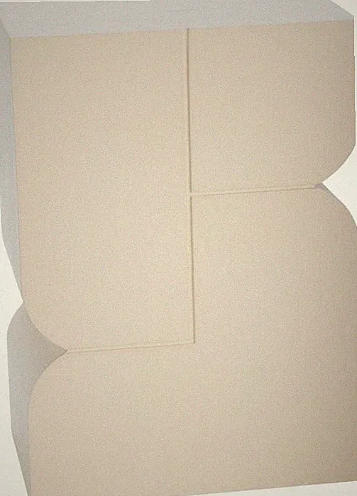 BEISTELLTISCH minimalistisch ca. 43 cm creme