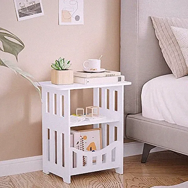 Beistelltisch Nachttisch Nachtschrank Wohnzimmertisch Badezimmer Sofatisch Weiß