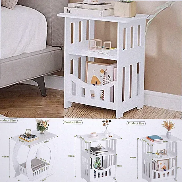 Beistelltisch Nachttisch Nachtschrank Wohnzimmertisch Sofatisch Couchtisch Weiß