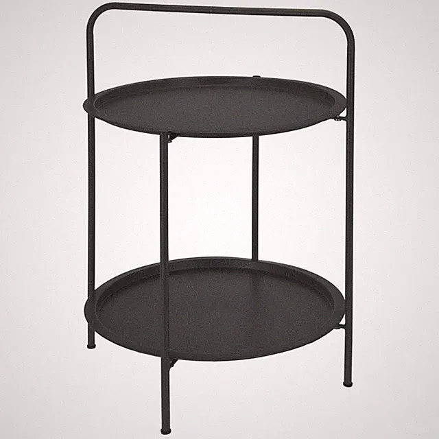 Beistelltisch rund aus Metall Ø 50cm Couchtisch Kaffeetisch Gartentisch Balkon