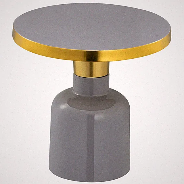 Beistelltisch rund Dekotisch Lampentisch Sofatisch Glam Tisch Metall