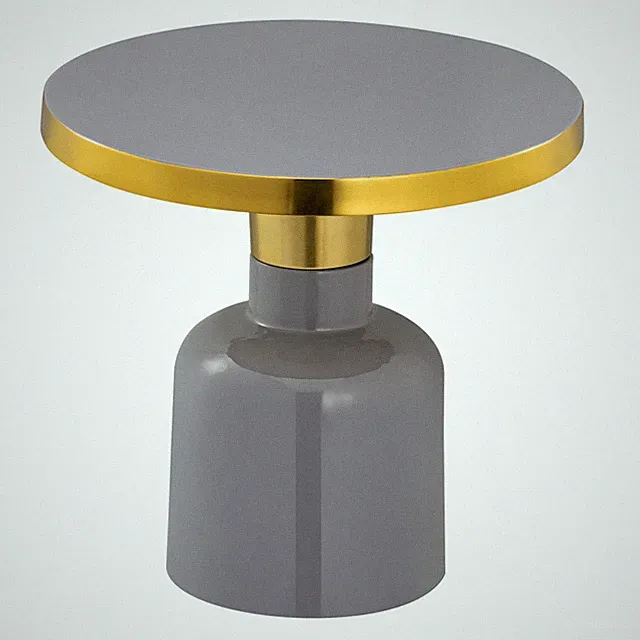 Beistelltisch rund Dekotisch Lampentisch Sofatisch Glam Tisch Metall