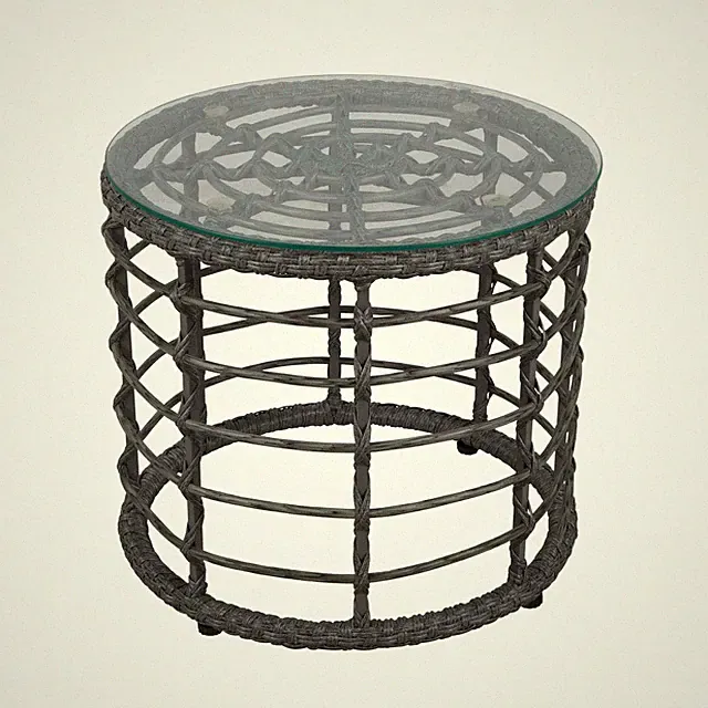 Beistelltisch 'Sintra', grau, ca. H42 x Ø48 cm