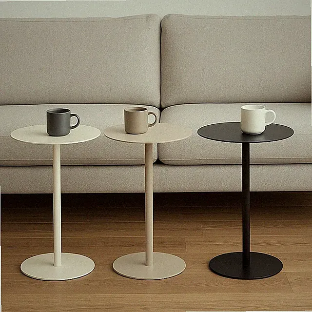 Beistelltisch Sofatisch Kaffeetisch 2. WAHL 35x53cm Metall Rund Retoure