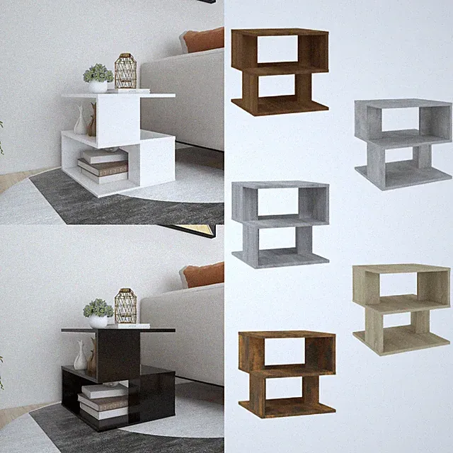 Beistelltisch Sofatisch Kaffeetisch Tisch Holztisch 40x40x40 cm Holzwerkstoff