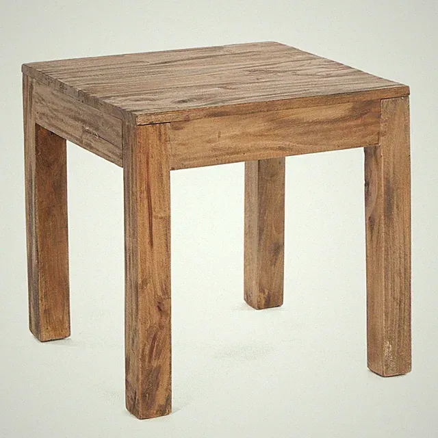 BEISTELLTISCH "SQUARE 50" | 50x50x50 cm, Recyclingholz | Sofatisch, Couchtisch