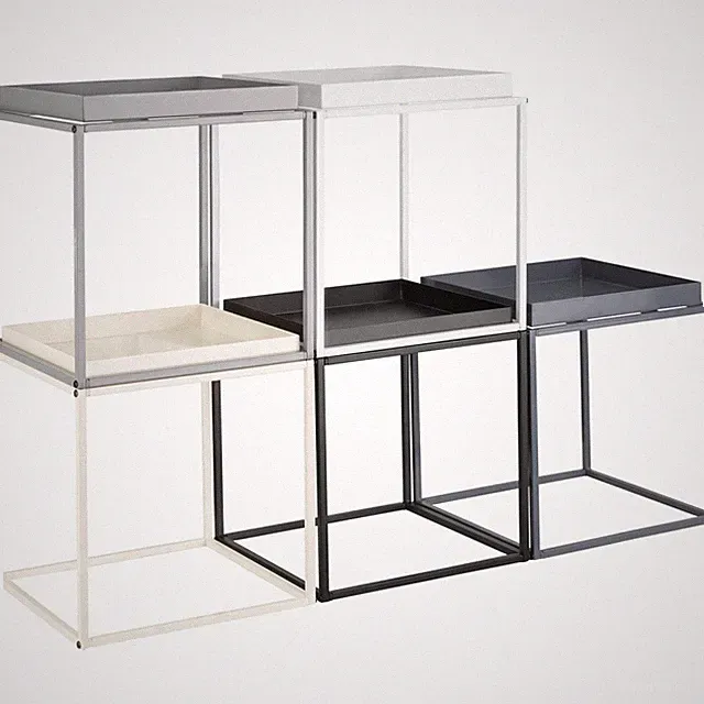 Beistelltisch Tabletttisch Couchtisch Metall Tisch Table quadratisch 40 x 44 cm