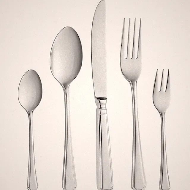 Besteck-Set Homeware Professional 30-teilig Diamond, Löffel Gabel Messer