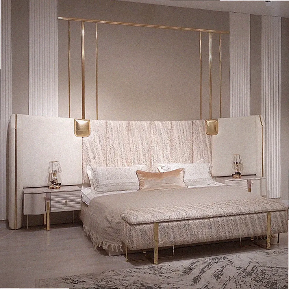 Bett 2x Nachttische Schlafzimmer Komplett Luxus Einrichtung Neu Möbel