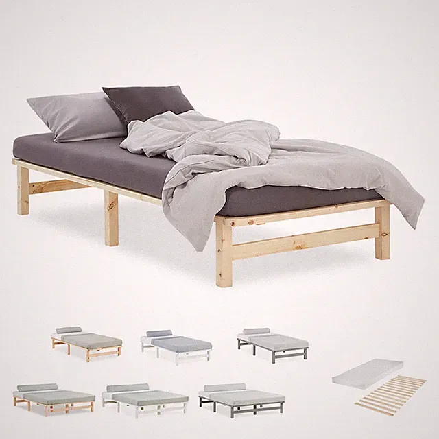 Bett 90 bis 160 x200 Holz Matratze Lattenrost Einzelbett Doppelbett Homestyle4u