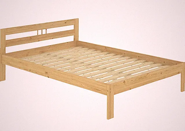Bett Doppelbett Futonbett Kiefer massiv 140x200 Franzöisches Bett Gästebett