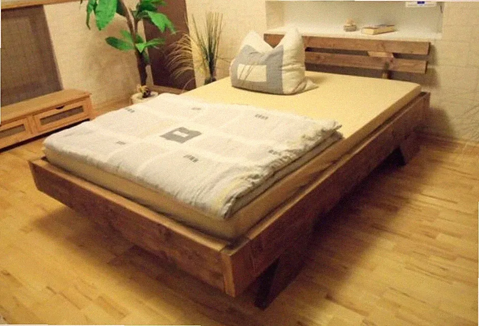 Bettgestell / Massivholzbett / Bett ( Timo ) alle Größen Farben 100%Handarbeit