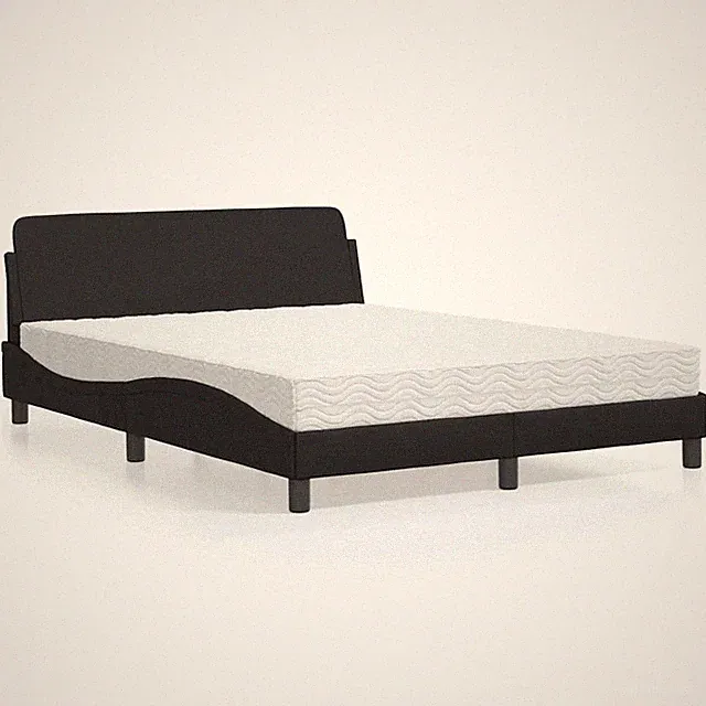 Bett Polsterbett Kunstlederbett Bettgestell mit Lattenrost Matratze vidaXL