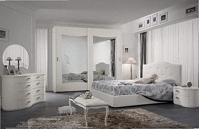 Bett Schlafzimmer Betten Holz Luxus Möbel Design Hotel Doppel Italien Art déco