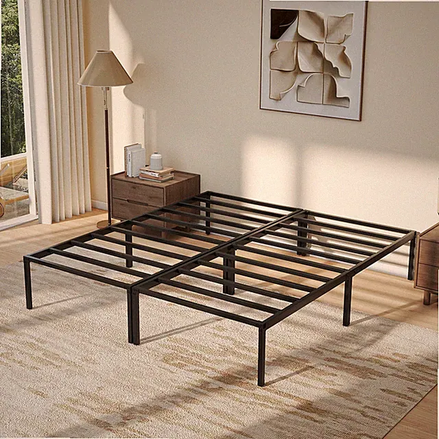 Bettgestell 90x200cm Einzelbett Klappbet 200kg Geräuscharm Metallbett Bettrahmen