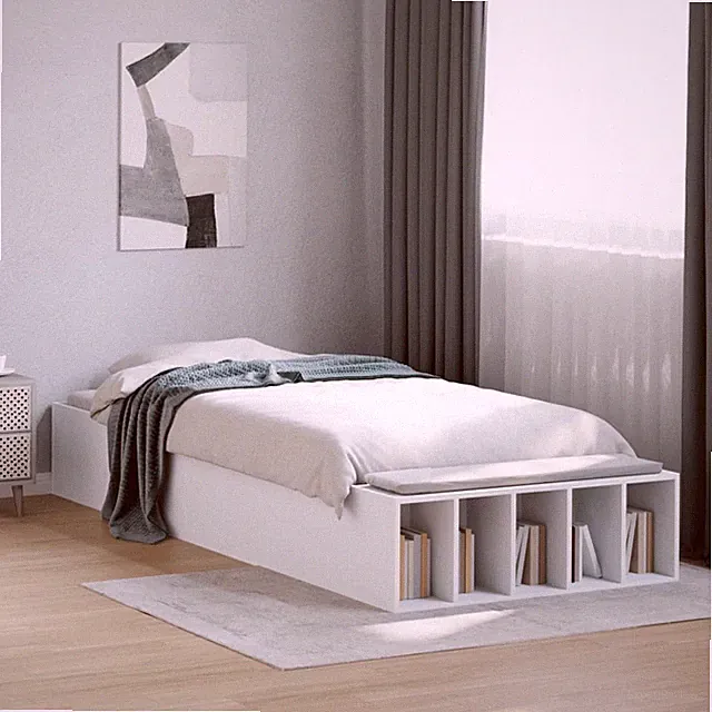 Bettgestell Bett Bettrahmen Lattenrost Schlafzimmerbett Holzwerkstoff vidaXL